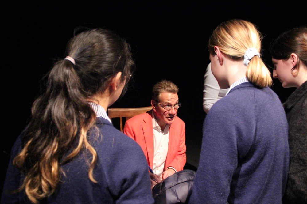 Former minister Michael Portillo gives pupils a lesson in politics